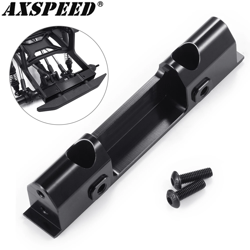 AXSPEED aluminiowy RC zderzak samochodu zamontowany z przodu z tyłu uniwersalny do gąsienica RC akcesoriów osiowych SCX10 PRO AXI03028 1/10