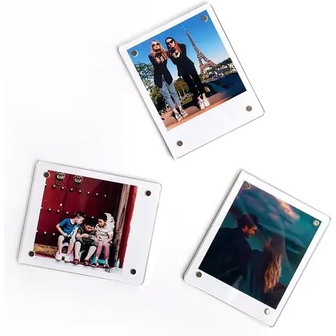 Cornice magnetica Polaroid da 3,5x4,25', cornice per foto magnetica per frigorifero in acrilico per Polaroid Now i-Type/600/SX-70/OneStep+/Instax W
