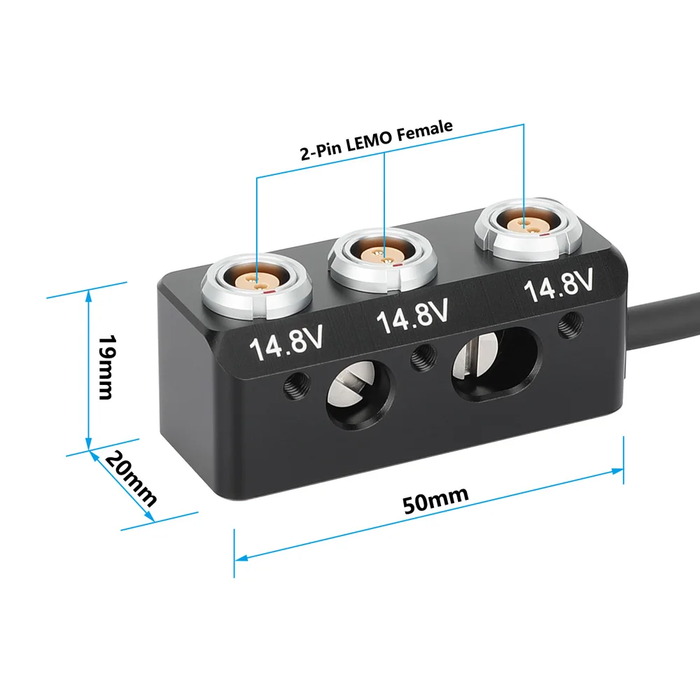 CAMVATE 0B 2 pinos fêmea para 3x 0B 2 pinos fêmea caixa de alimentação 1-para-3 cabo divisor de energia Mini é um distribuidor de energia profissional