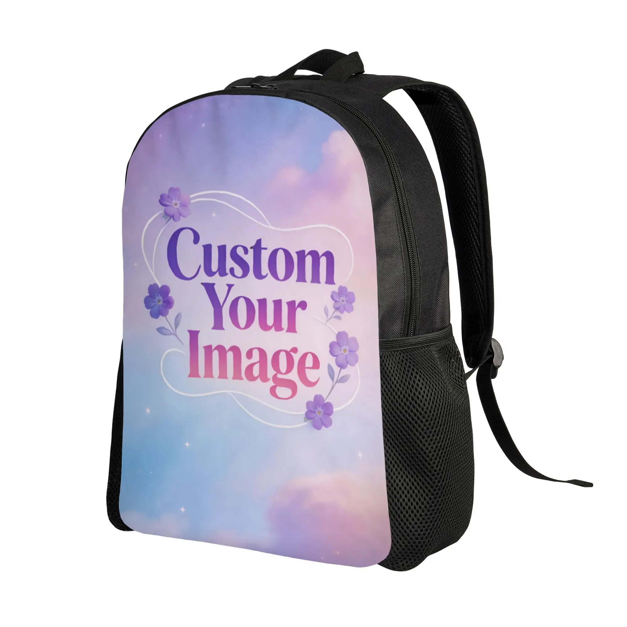 Custom 3D Print Custom Your Image Logo Backpacks for Girls Boys Hot School College Travel Bags Men Bookbag Fits 15 Inch Laptop