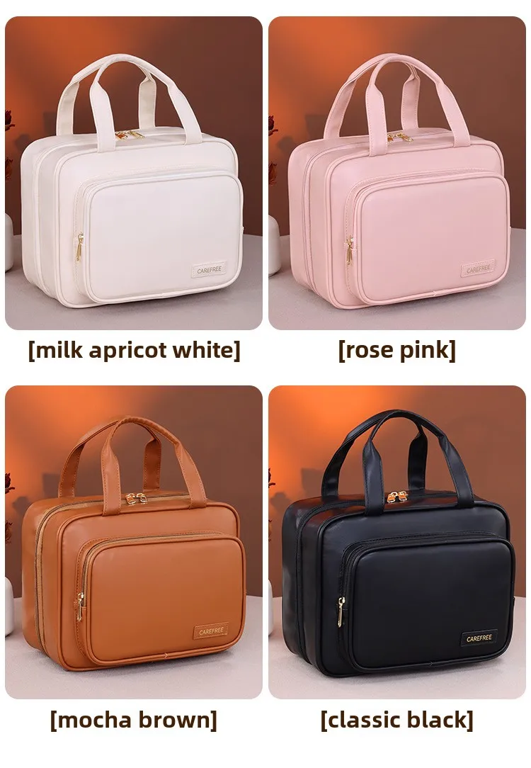 Neue mehrschichtige hängende Kosmetiktasche mit großer Kapazität, wasserdicht, transparent, Make-up-Organizer für Reisen, tragbare Kulturtasche – Detail 8
