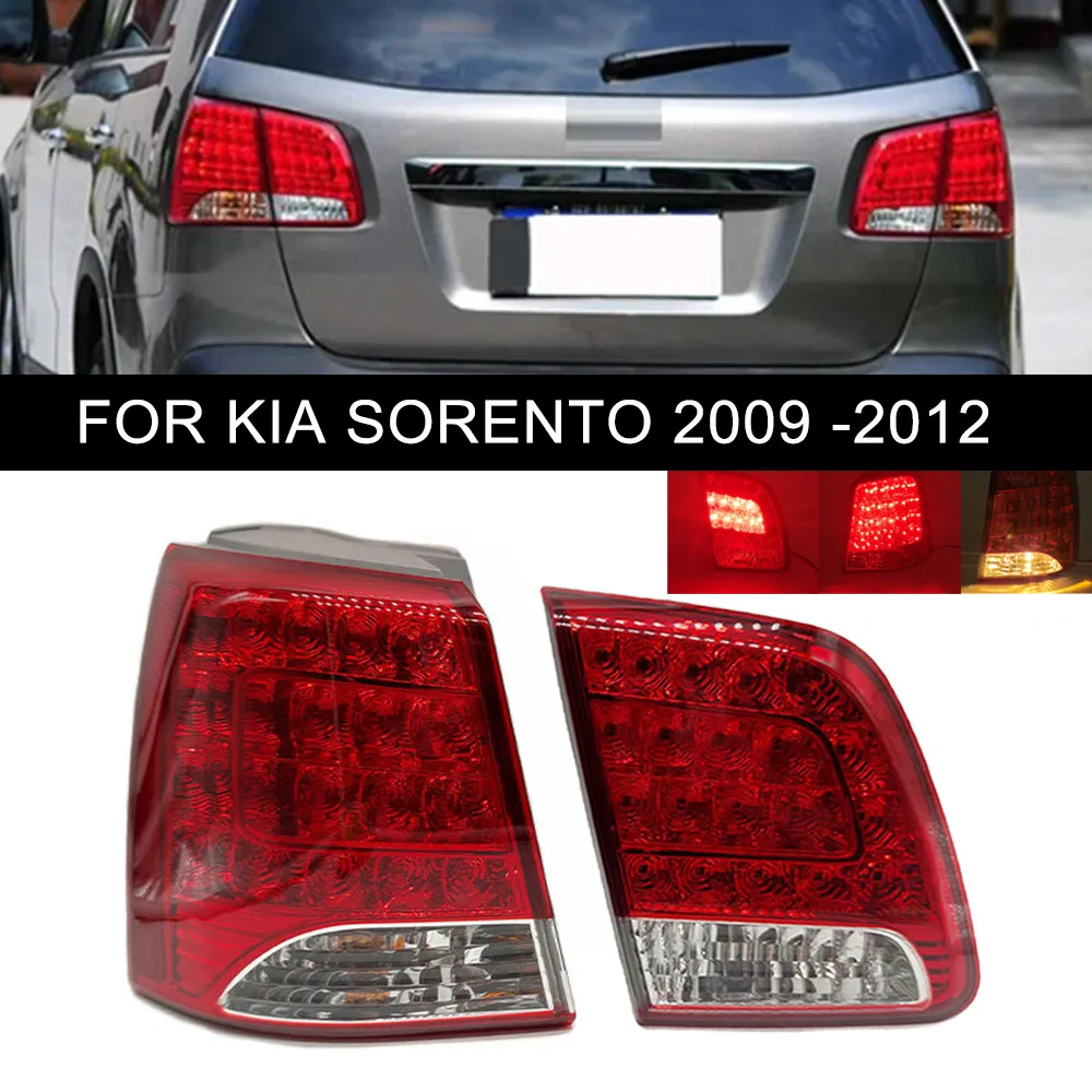 Car taillight Brake Light Tail Lamp For KIA sorento 2009 2010 2011 2012 Rear lights LED Reverse Brake Stop Lamp Rear Bumper Lamp