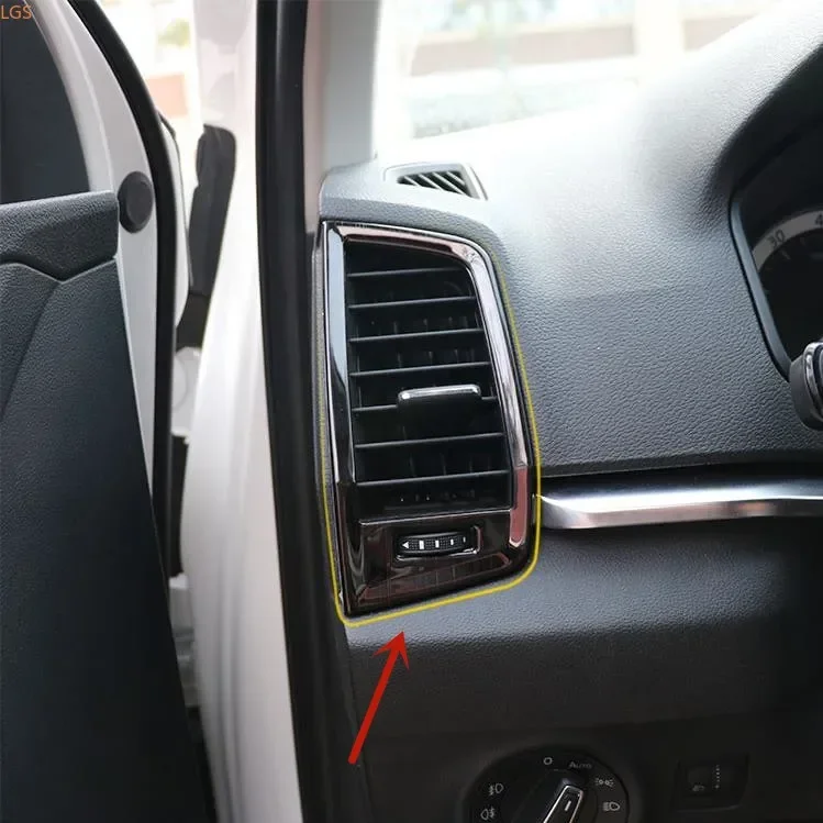 For Skoda KAROQ 2018-2022 stainless steel Air conditioning outlet decorative frame nti-scratch protectioncar accessories