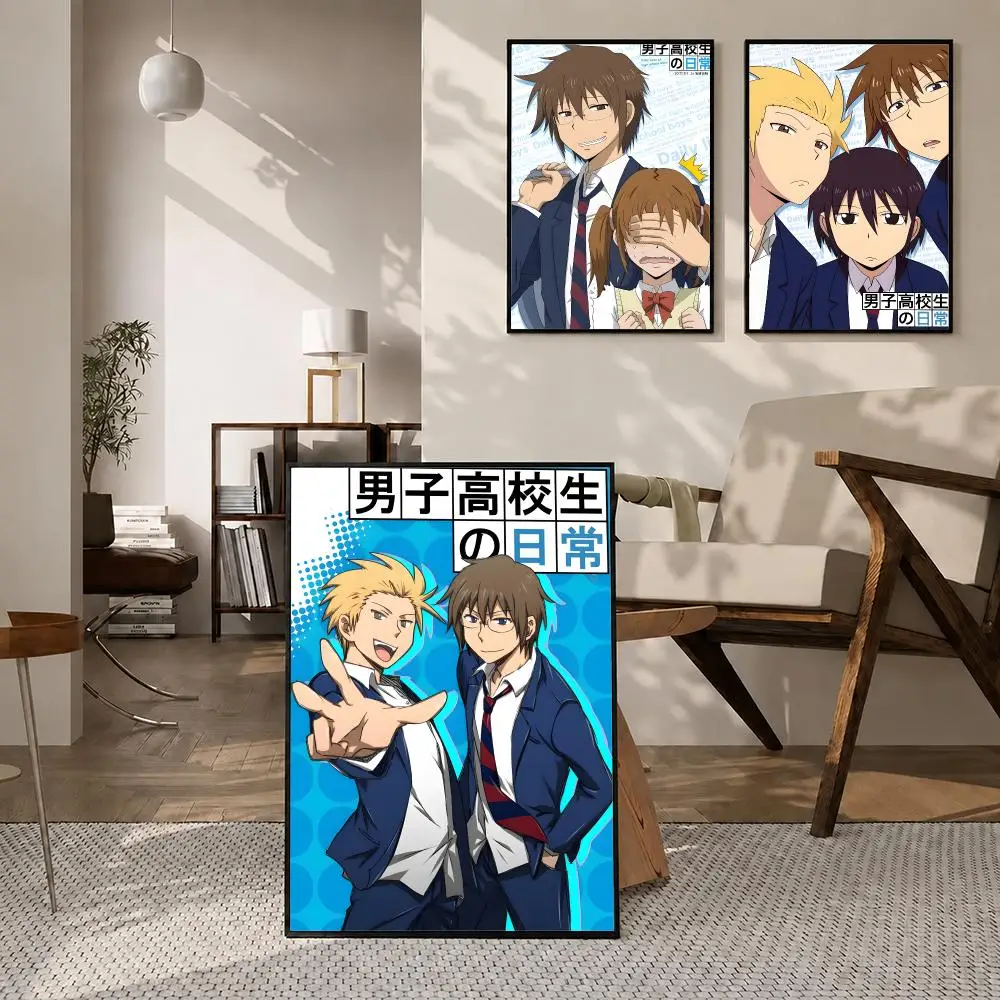 Anime Daily Lives of High School Boys Poster High-definition poster stickers, suitable for bedroom, living room, home decoration