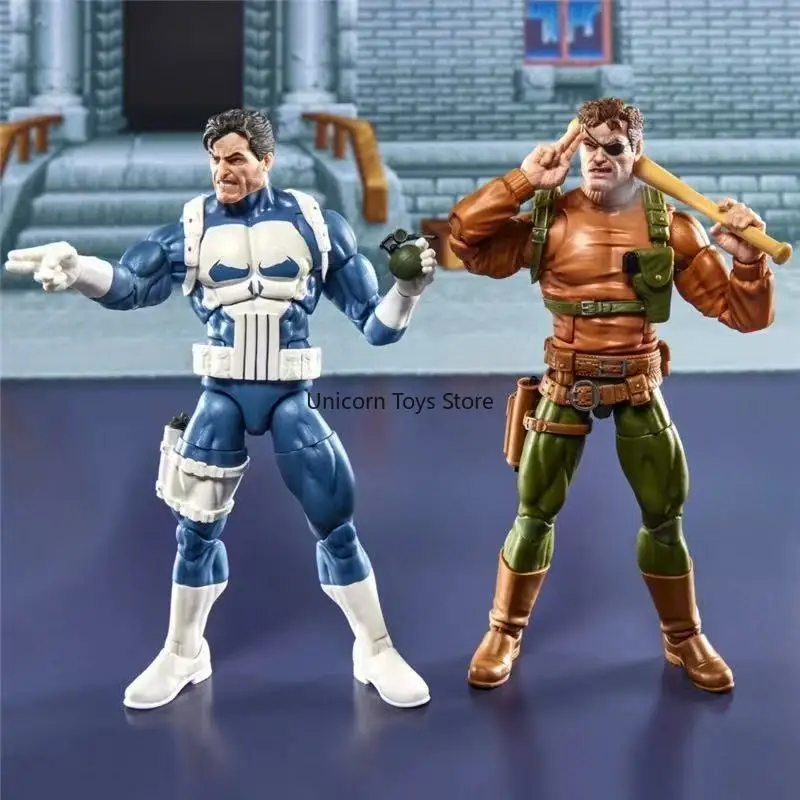 In Stock  Authentic Hasbro The Punisher & Nick Fury (Game Version) 2-Pack Articulated Action Figure Collectible