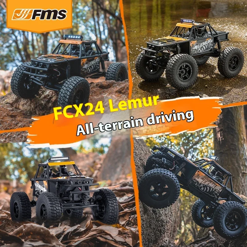 LMR24 1:24 مقياس 4WD زاحف عزم دوران عالي - متسابق الروك الواقعي مع محاور منفذ ومقياس تفصيل نموذج طبق الأصل Pro RTR لعيد الميلاد