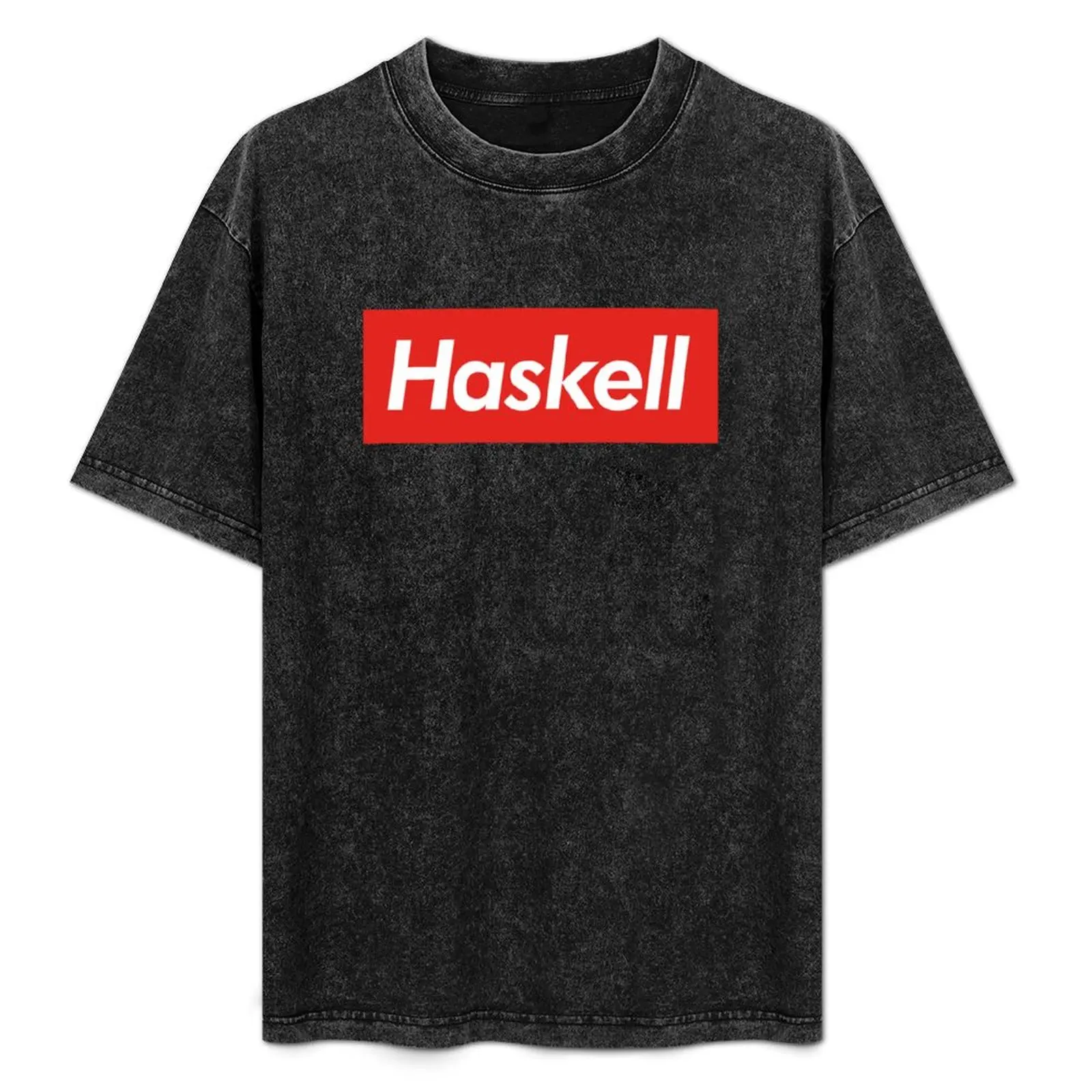 Haskell Block Logo T-Shirt Short sleeve tee shirts graphic tee t shirts for men