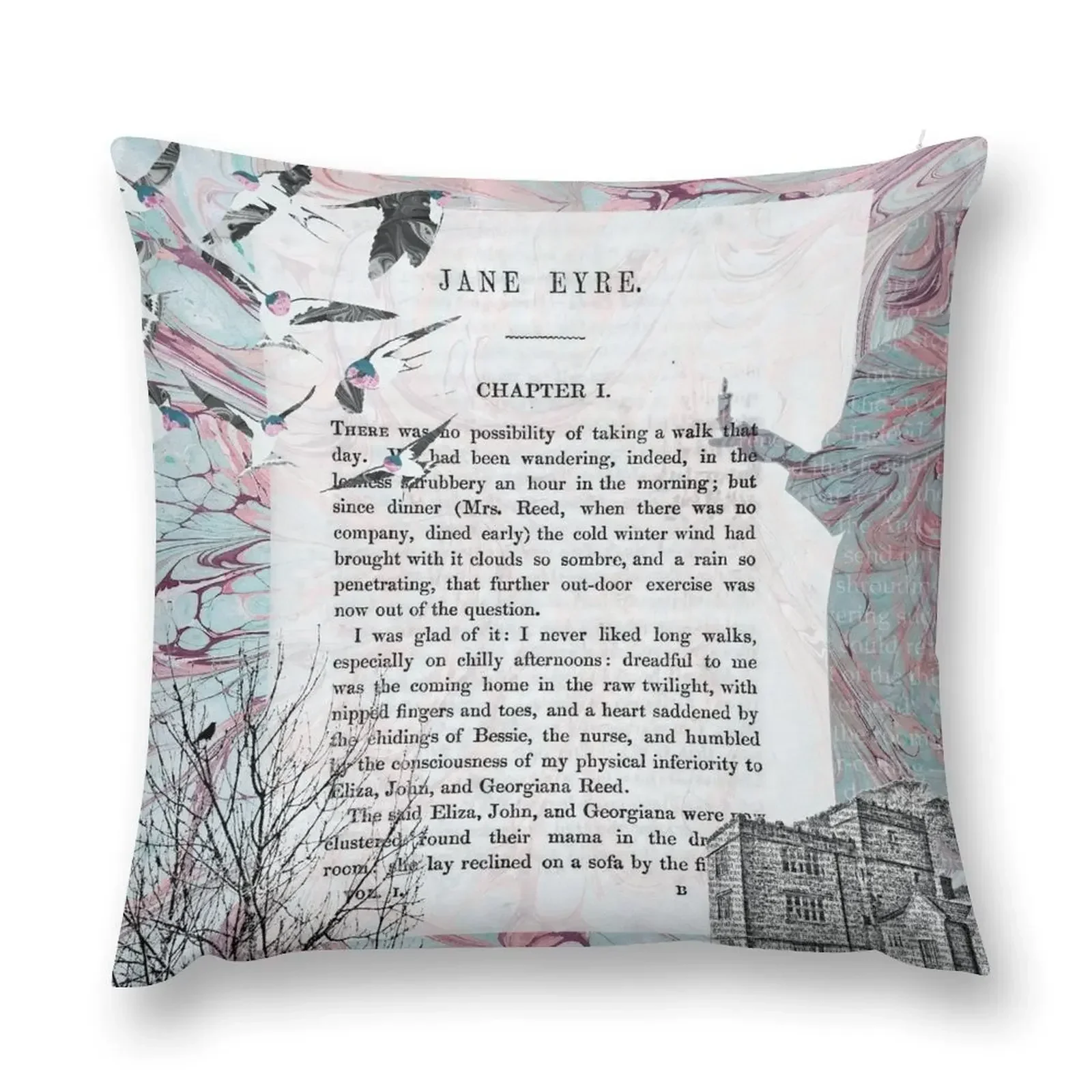 

Jane Eyre Collage Throw Pillow Pillowcases For Pillows Pillow Cover pillow