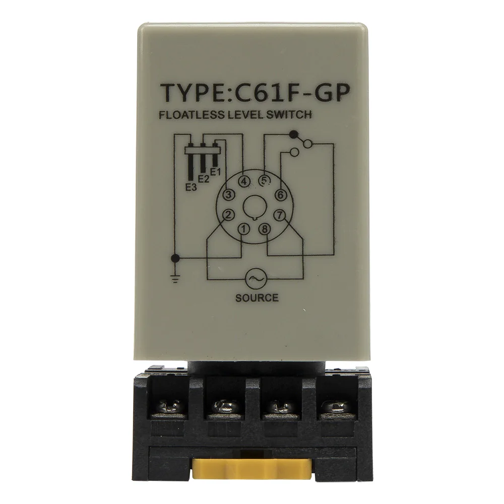 C61F-GP AC 220V floatless level switch / relay with socket base 220VAC C61F - GP water level controller / pump automatic switch