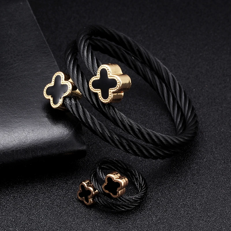 New Fashion Stainless Steel Braided Open Men Women Charm Cuff Bracelets Trendy Chain Link Sporty Wrap Bracelets Jewelry Gift