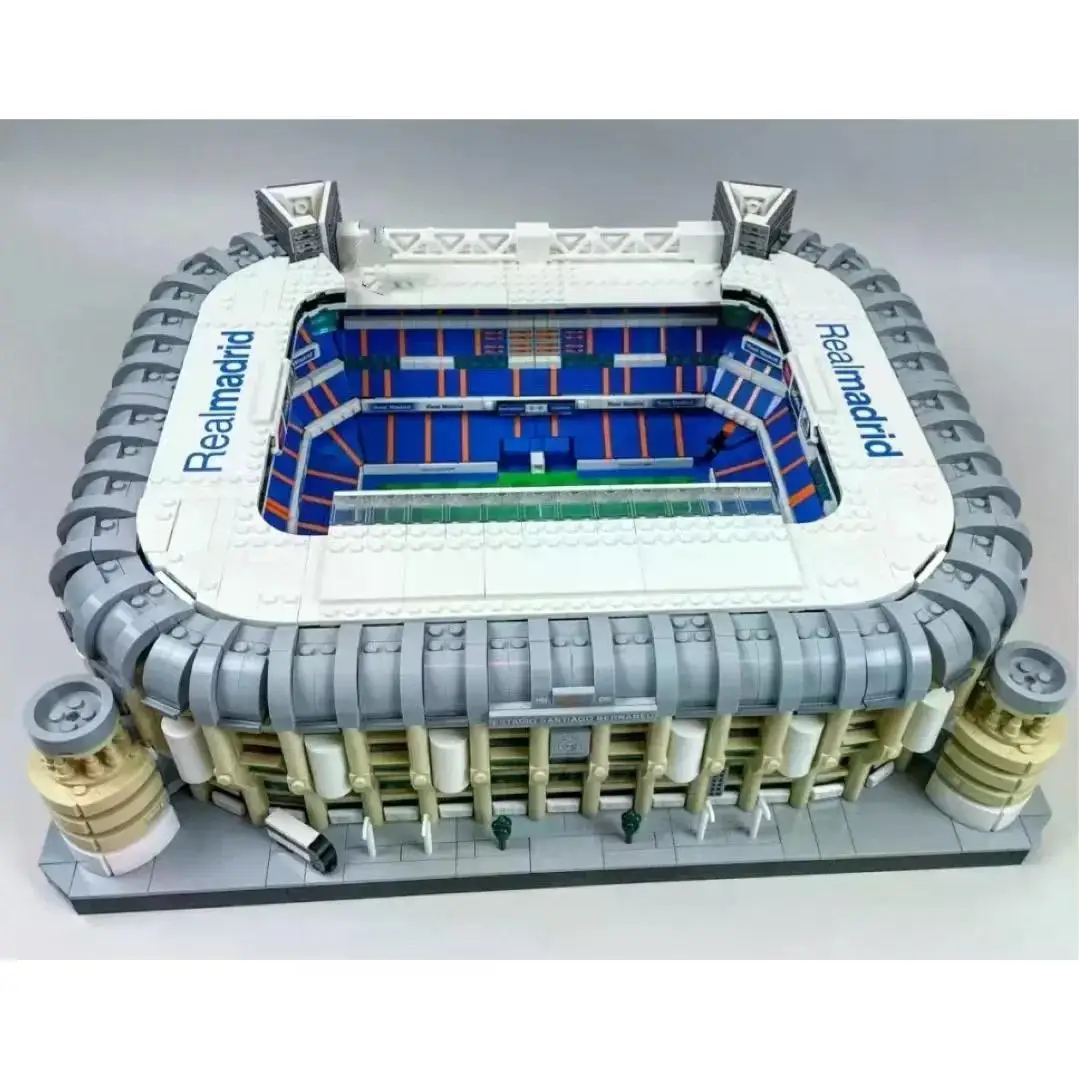 IN Stock 10299 Ideas Famous Santiago Bernabeu Stadium Real Madrid Moc Bricks Modular Landmark Model Building Block Kids Toy