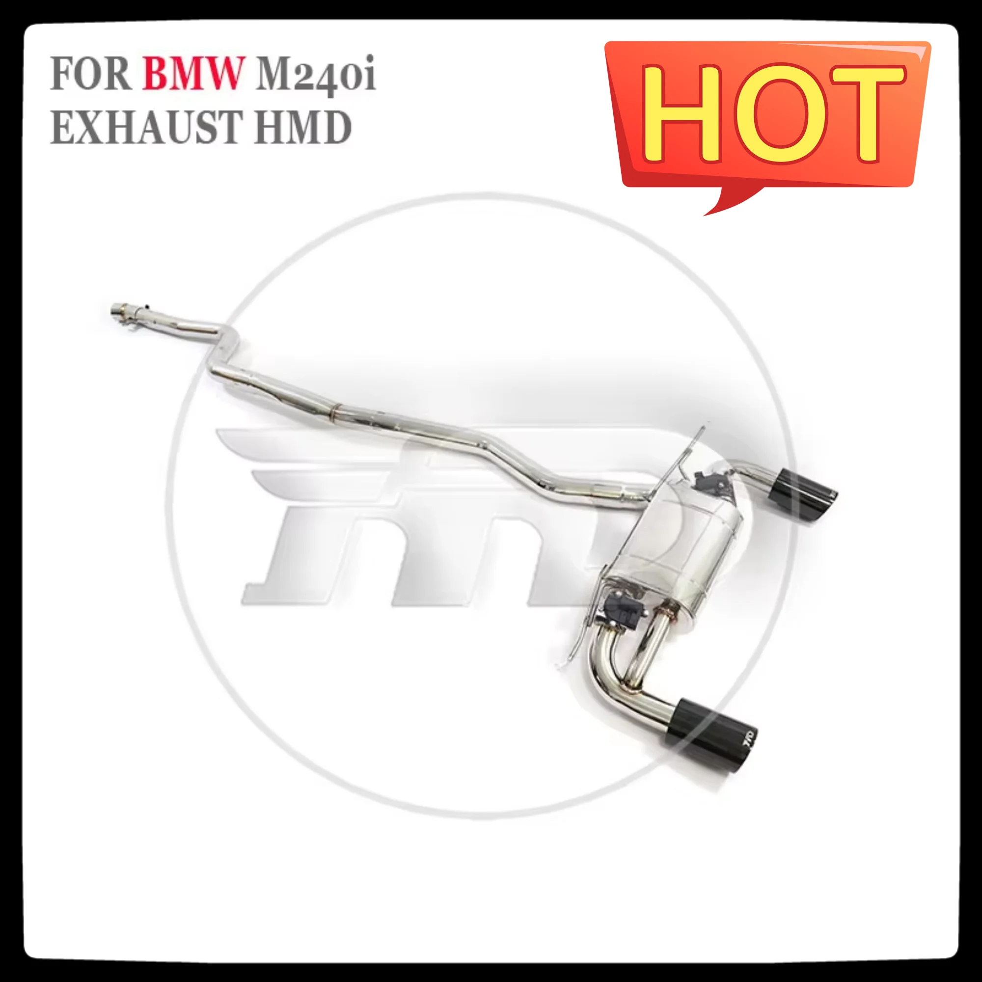 HMD Stainless Steel Exhaust System Performance Catback For BMW M240i F22 F23 B58 Engine 3.0T 2014-2018 Muffler With Valve