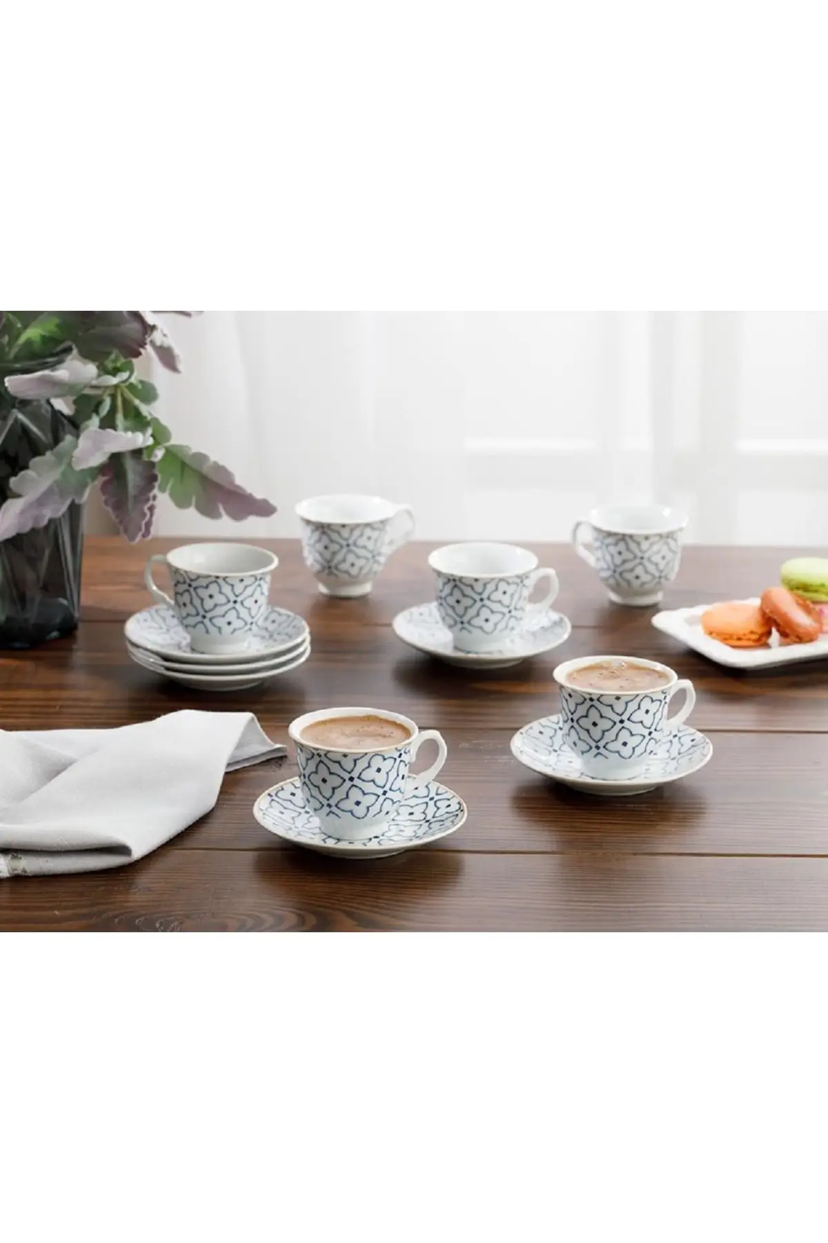 

DOLBOVI Belize porcelain 6 person coffee cup set 90 ml