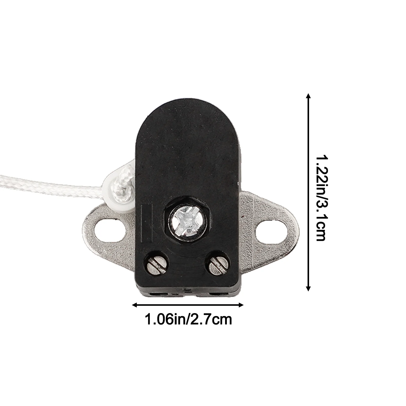 Furniture Lighting Chandelier Control Mini Pull Switch Two-hole Plate Design Compact Design Easy To Install Mini Size