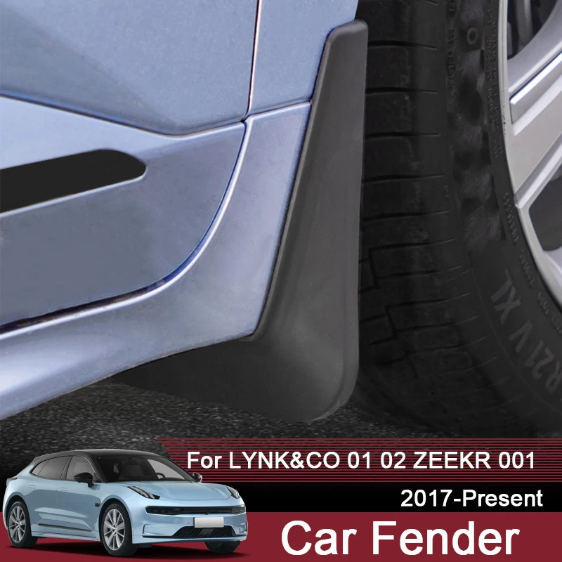 

ABS 4PCS Car Mudguards Fender Splash For LYNK&CO 01 02 03 05 06 09 ZEKKR 001 2017-Present External Dustproof Auto Accessories