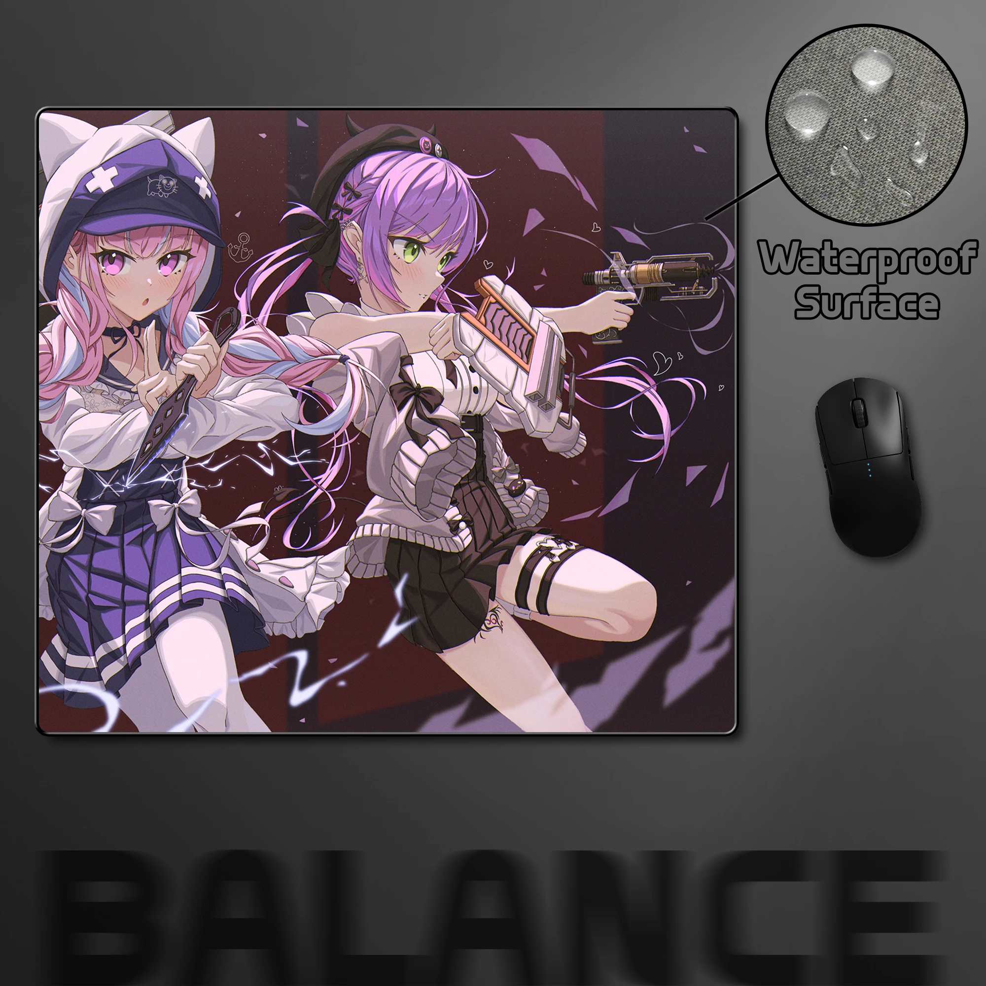 

Коврик для мыши в стиле аниме 45*40 см, игровой коврик для киберспорта, игровой профессиональный коврик для мыши премиум-класса с запирающимся краем, балансирующий нескользящий коврик для клавиатуры