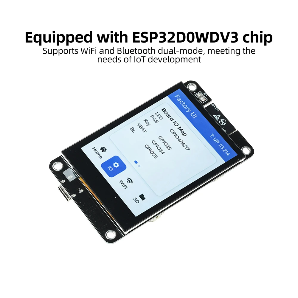 ESP-32 Entwicklungsboard 2,8-Zoll Kapazitiver Touchscreen 240x320 Display Kompatibel mit Wi-Fi BT – Detail 4