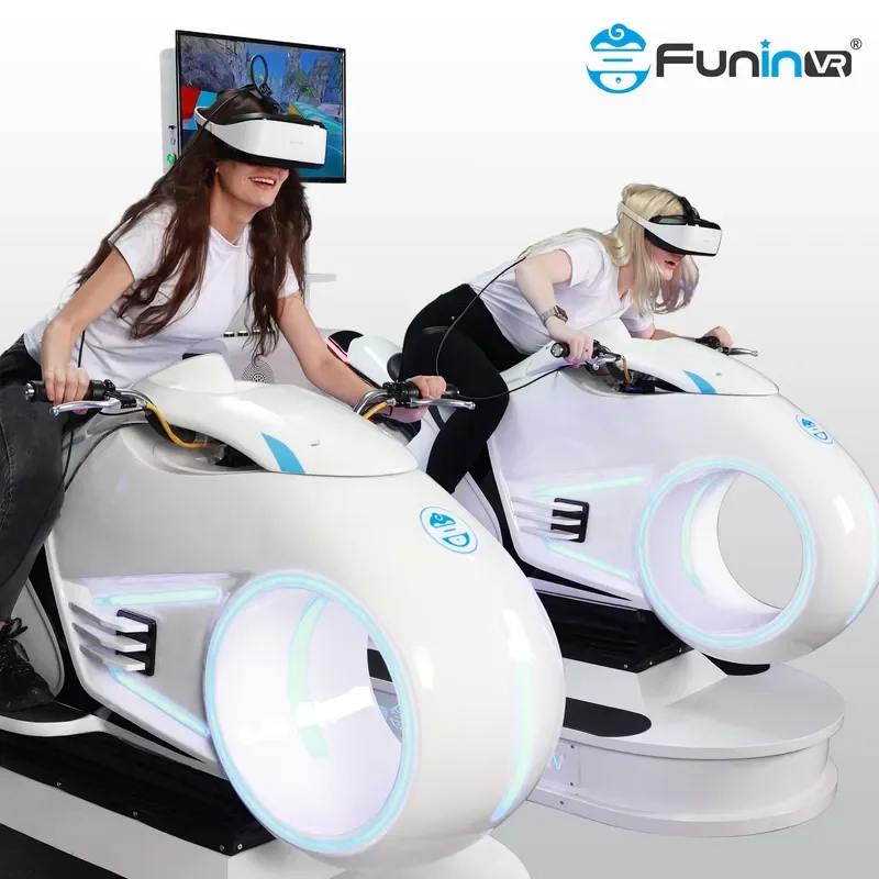 Arcade Motor Full Motion 9D Vr Racing Car Support Latest Popular Vr Motorcycle Racer Motorbike Games Machine Vr Game