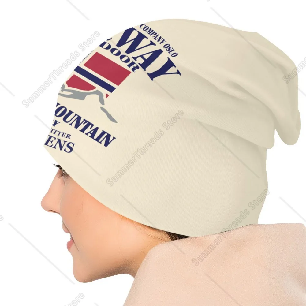 النرويج العلم بونيه فام الهيب هوب محبوك قبعة للرجال النساء شتاء دافئ Fjord الجبل بيني قبعات #5