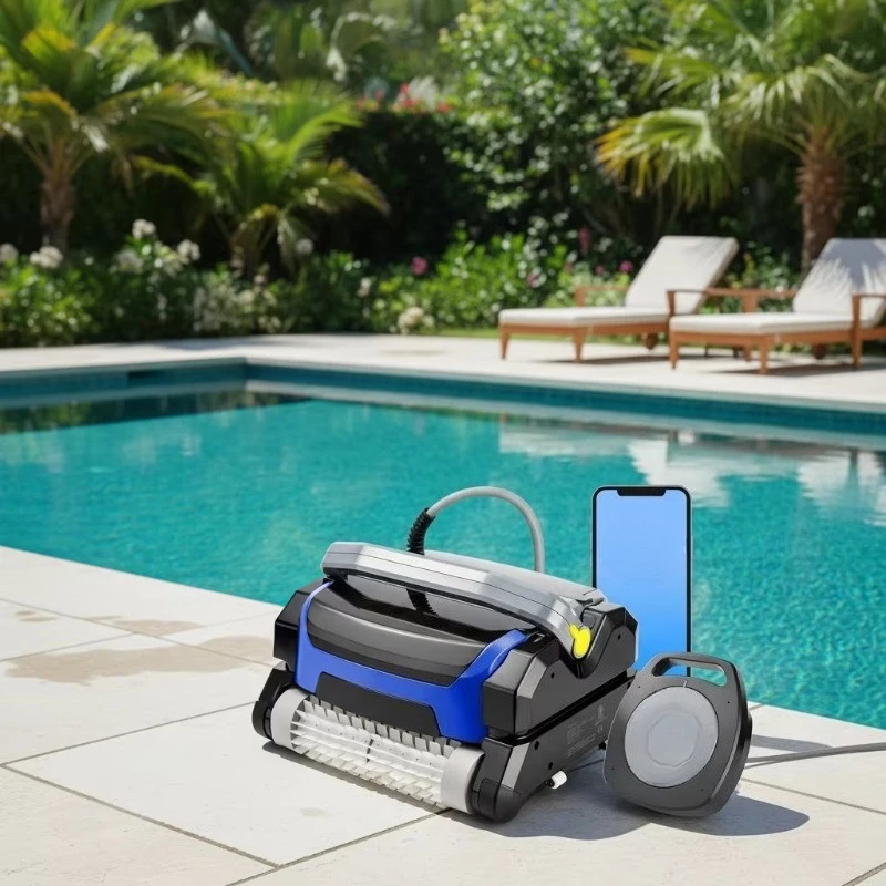Cordless Swimming Pool Robot Automatic Climbing Wall Robotic Smart Underwater Pool Robot Cleaner