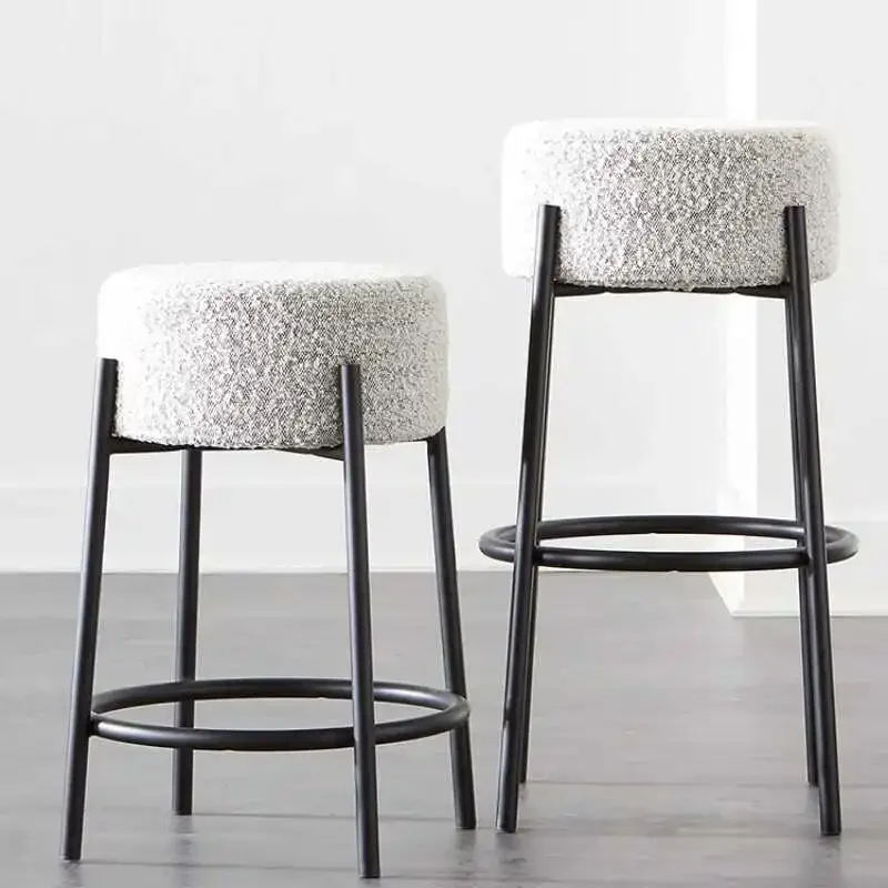 بسيط الشمال كرسي طويل الساق مصمم الحديثة الاسترخاء حفلة فاخرة القهوة مقعد مرتفع شخصية Taburetes دي بار الأثاث #1