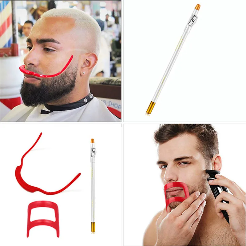 Bart formung werkzeug Tracing Guide für Lineup Bleistift bis Barts ch neider Trimmer Kit Friseur Bleistift Hals führung Barbershop Schneiden