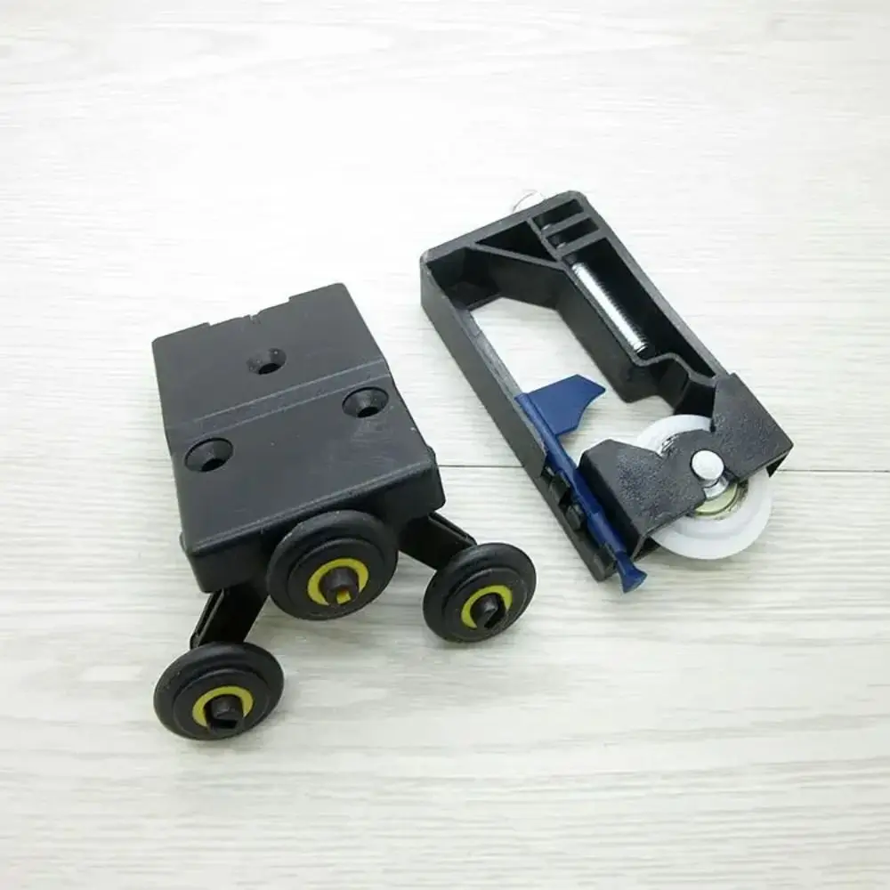 1Set Old Type Wardrobe Sliding Door Pulley Side Mounted Hanging Open Wheel Sliding Door Roller Wheel Heavy Duty