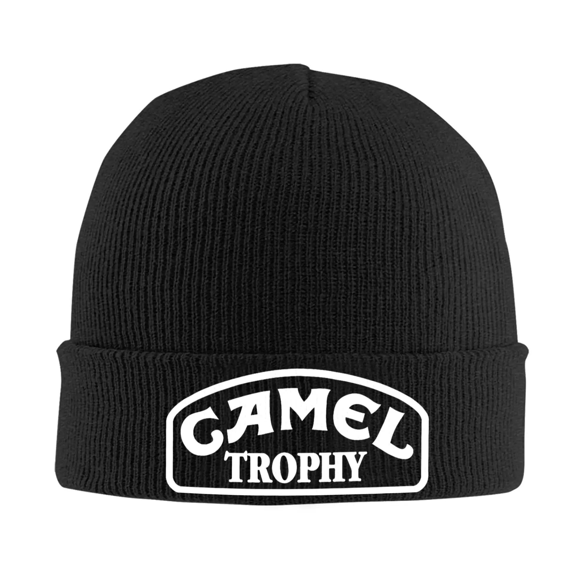 Camel Trophy Knitted Hat Women's Men's Beanie Winter Hats Acrylic Vehicle Logo Warm Melon Cap
