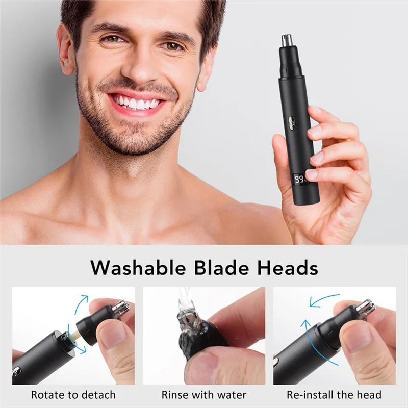 B58B-Three-In-One Multi-Function Trimmer USB Rechargeable Men's Grooming Set Nasal Hair Clippers