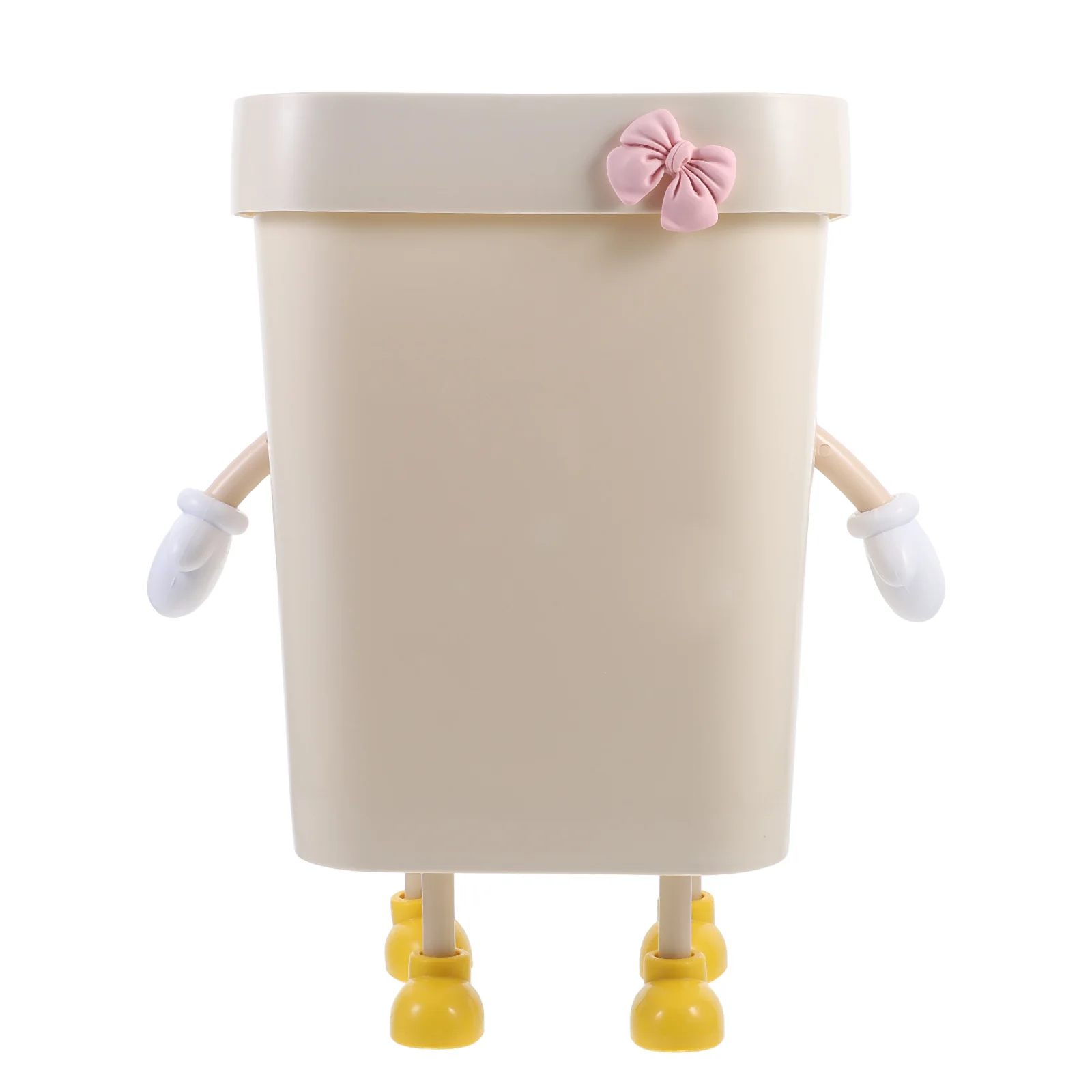 

Plastic Garbage Simple Trash Holder Thickened Bathroom Trash Bin For Bedroom Office Kitchen Home Waste Storage Bucket
