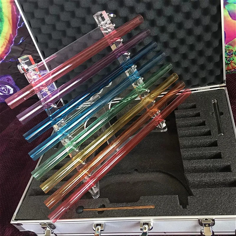 Handmade Crystal Harp 8 Tone Yoga Meditation Harps Portable Sound Healing Harp Handheld Adult Professional Performance Harps