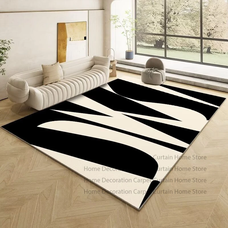 Modern Abstract Carpet Living Room Decor Bedroom Customizable Rug Lounge Home Anti-slip Washable Cloakroom Floor Mat Bedside