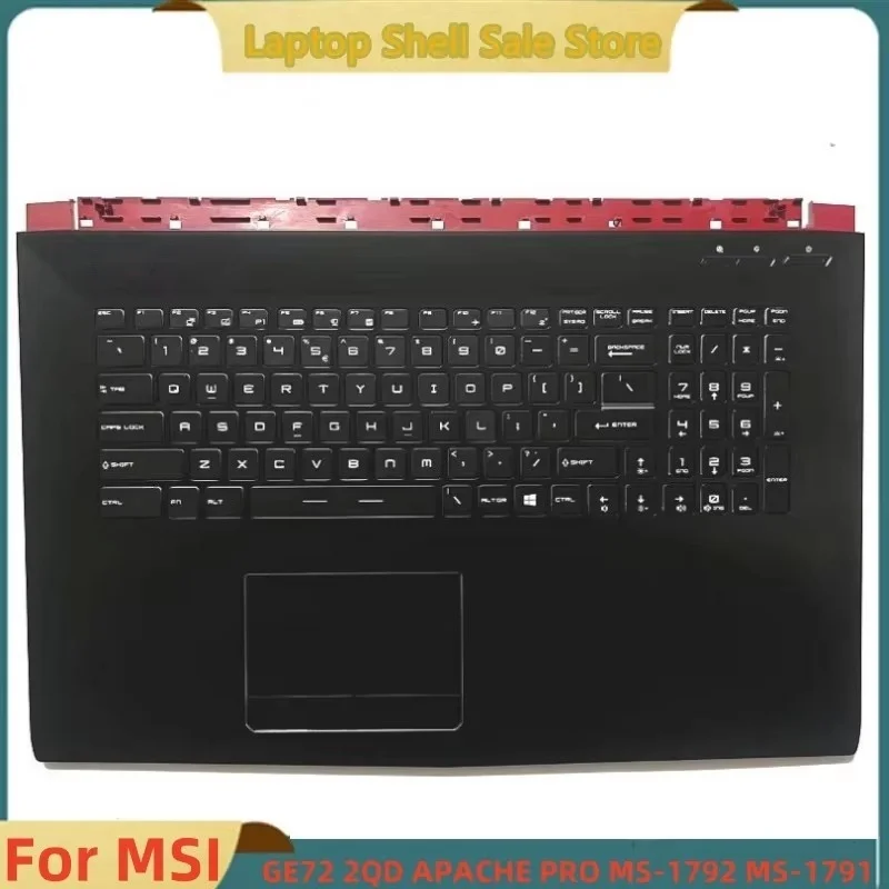

Новинка для MSI GE72 2QD афпачи PRO Женская Верхняя зеркальная панель с подсветкой клавиатуры без сенсорной панели