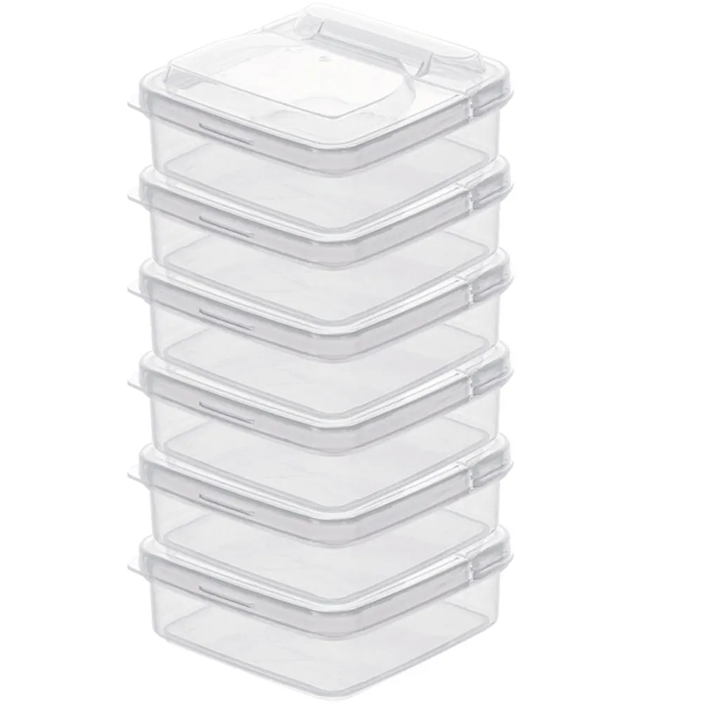 

6pcs Keeping Boxes Cheese Butter Sliced Food Containers Kitchen Fridge Fruits Boxes Organizer Storage Plastic Cases