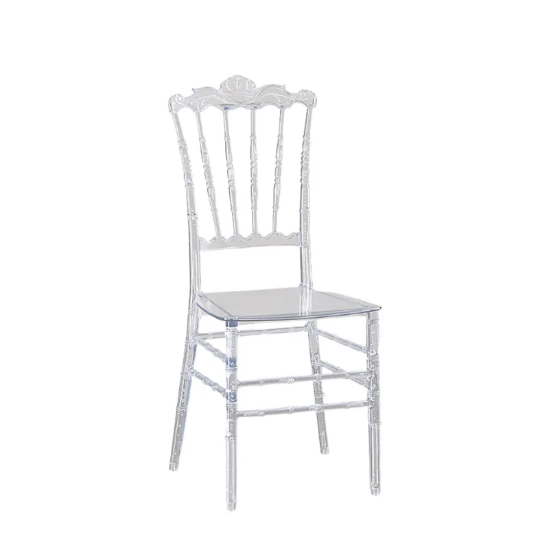 

Acrylic transparent crystal chair Hotel banquet hall Wedding outdoor activities Napoleon bamboo chair