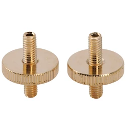 Musiclily Pro M4 Metric ABR-1 Tune-o-matic Bridge Mounting Stud Posts for Epiphone Les Paul Electric Guitar, Gold (Set of 2)