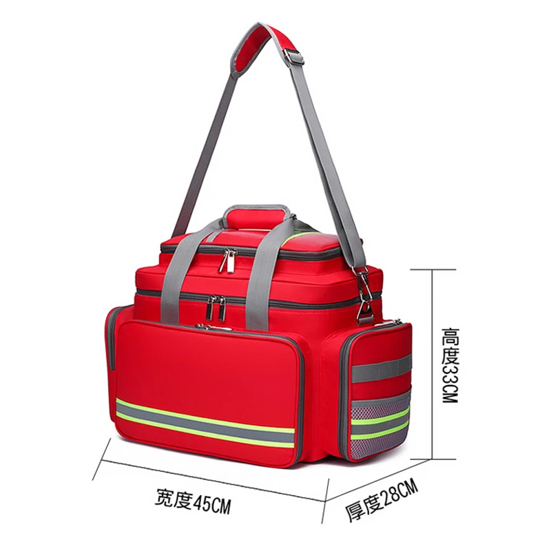 First Aid Medical Bag Outdoor Emergency Rescue Large Capacity Bag Empty Waterproof Reflective Oxford Multi-pocket Travel Bags