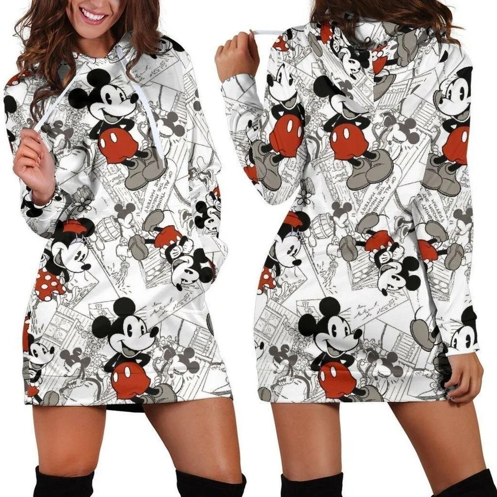 Disney kapüşonlu üst, Mickey Mouse, 3D baskılı sweatshirt, şık ve rahat, 2025, son model
