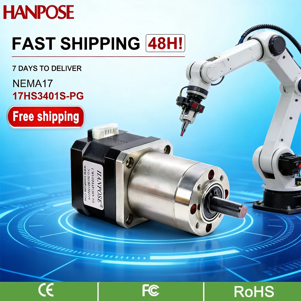 Nema 17 17HS3401S-PG Extruder Gear Stepper Motor Ratio Optional Planetary Gearbox Step 42 Motor OSM Geared For 3D Printer