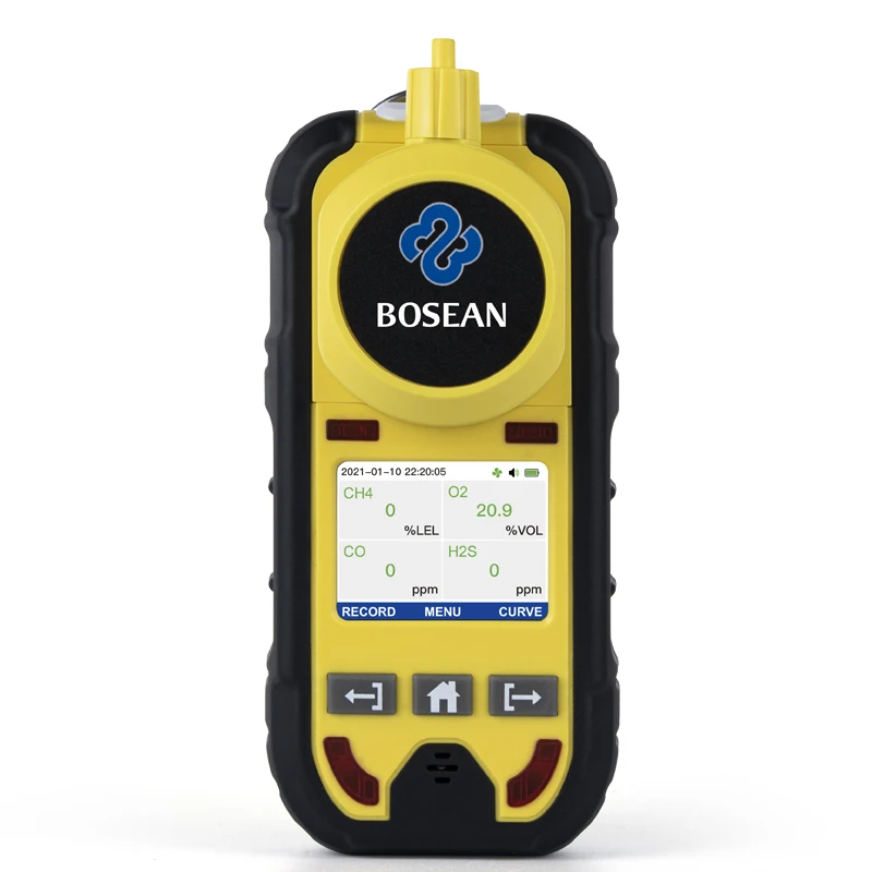 Imagem -06 - Monitor de Gás da Bomba de Bosean o2 H2s co Lel Digital Lcd Detector de Gás de Oxigênio Sulfeto de Hidrogênio Monóxido de Carbono Detector de Vazamento Combustível