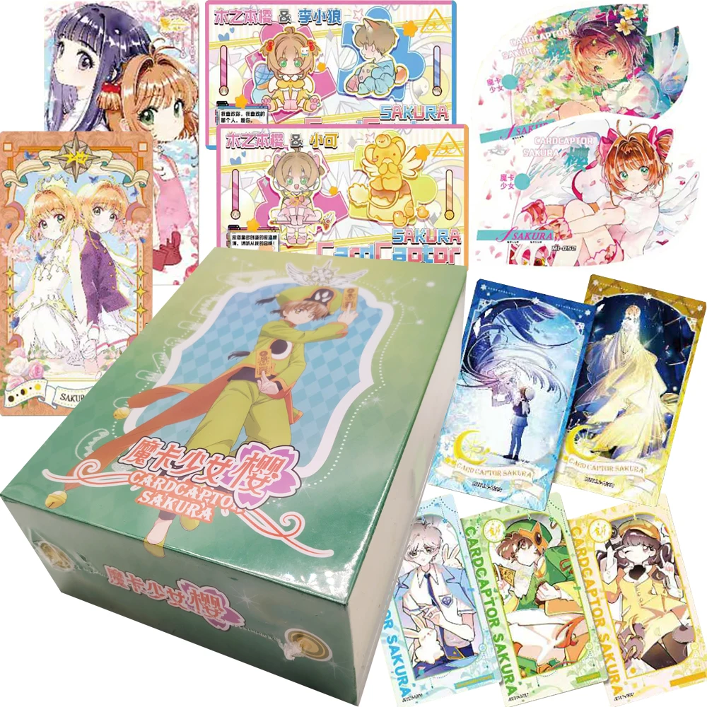 

Коллекционные карточки Card Captor Sakura для детей: японские, милые, волшебные, с изысканными художественными иллюстрациями, подарок на день рождения, игрушка