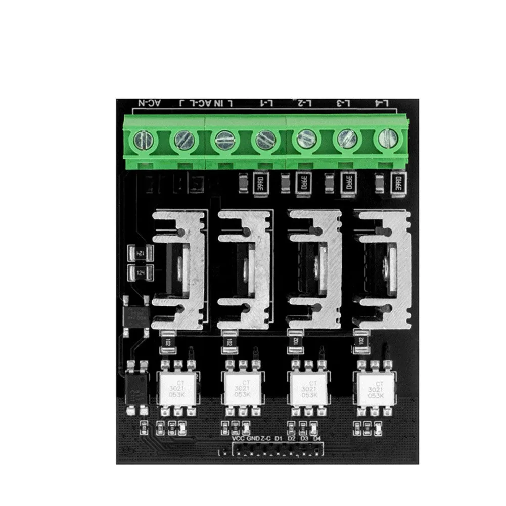 For Microcontroller-Ready 4-Channel AC Dimmer Board Supporting 220V Loads Up to 10A with Optocoupler Isolation and Logic Control