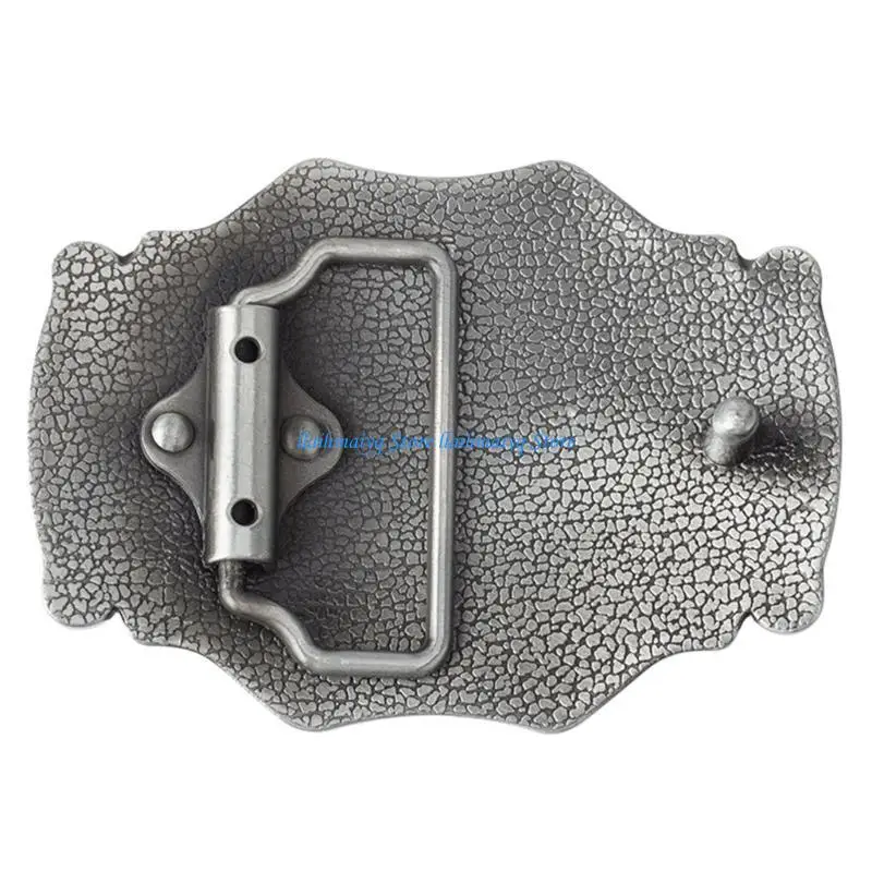 573B Hebilla cinturón metal Hebilla cinturón Hombres Hebilla cinturón occidental toro cuerno