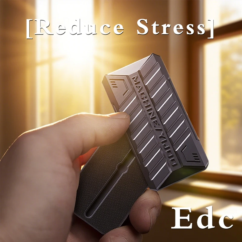Edc fidget brinquedo metal rotação fidget slider-brinquedo de impulso magnético para alívio do estresse & foco tdah-presente girador de ponta do dedo