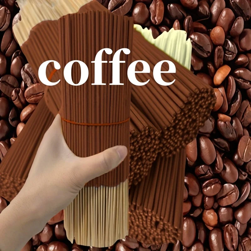 20/55/90/130 قطعة من أعواد رائحة القهوة الطبيعية - أعواد رائحة خشبية عالية الجودة لتنقية الهواء المنزلي والاسترخاء وغرفة اليوغا والمكتب وغرفة الشاي - مثالية لملحقات بار القهوة في عيد الميلاد وعيد الفصح وما إلى ذلك