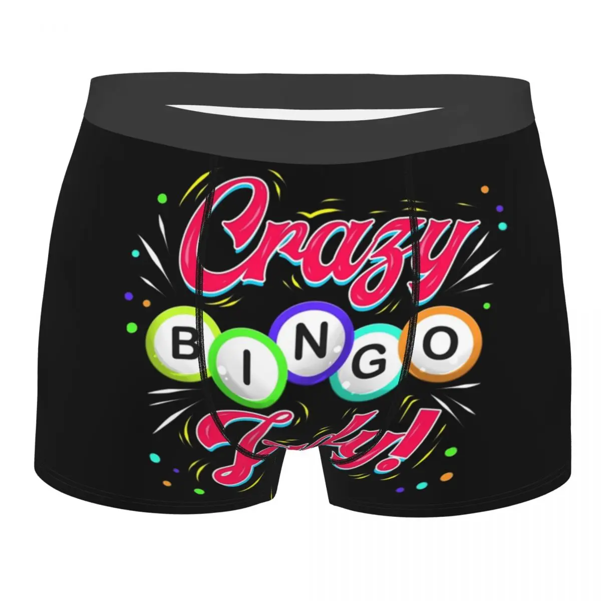 Custom Sexy Lucky Game Crazy Bingo Lady Gambling Player Boxers Shorts Underpants Men's Breathbale Briefs Underwear