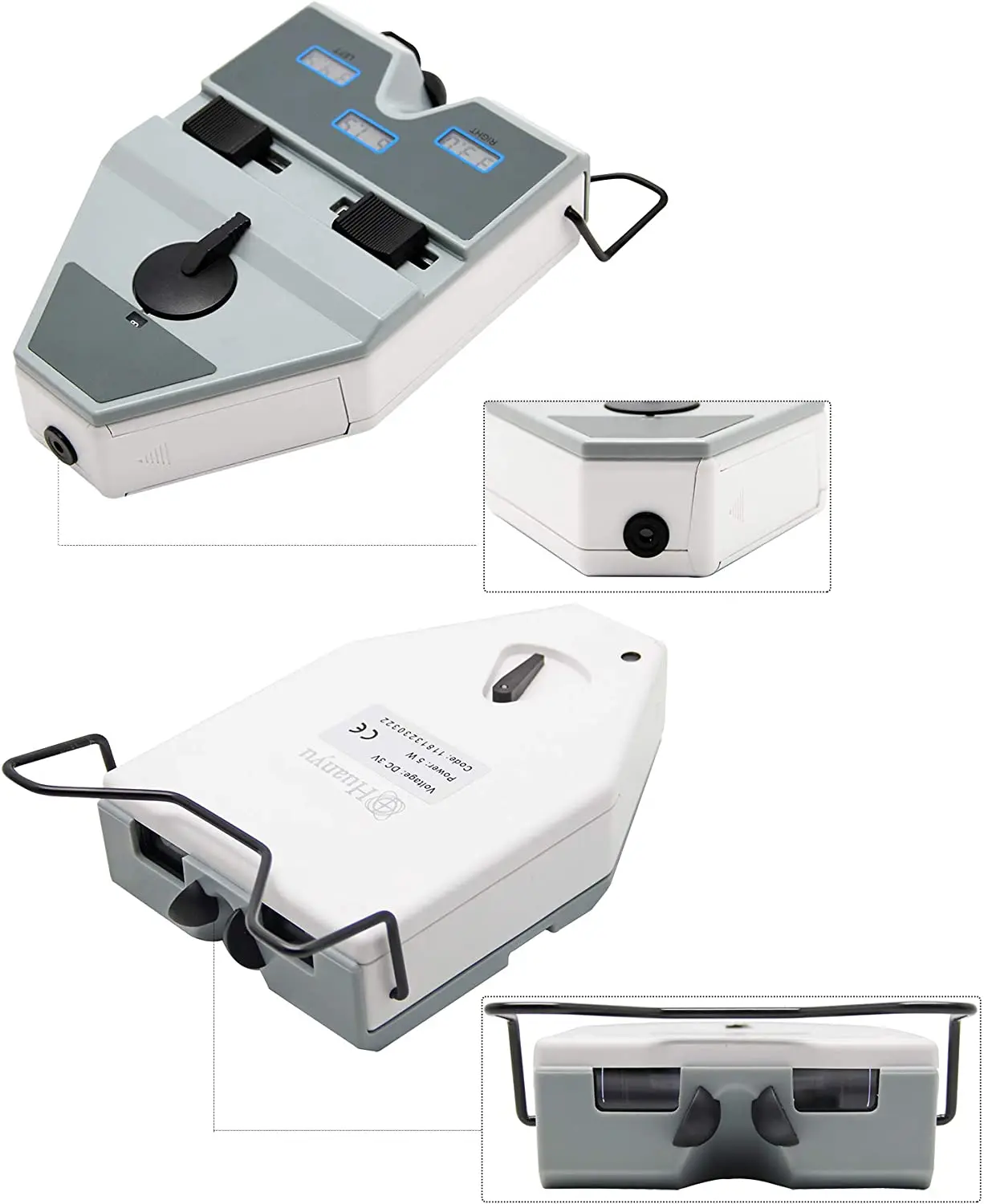 Pupilometer Optik Digital PD Meter dengan Lampu Target LED di Dalamnya