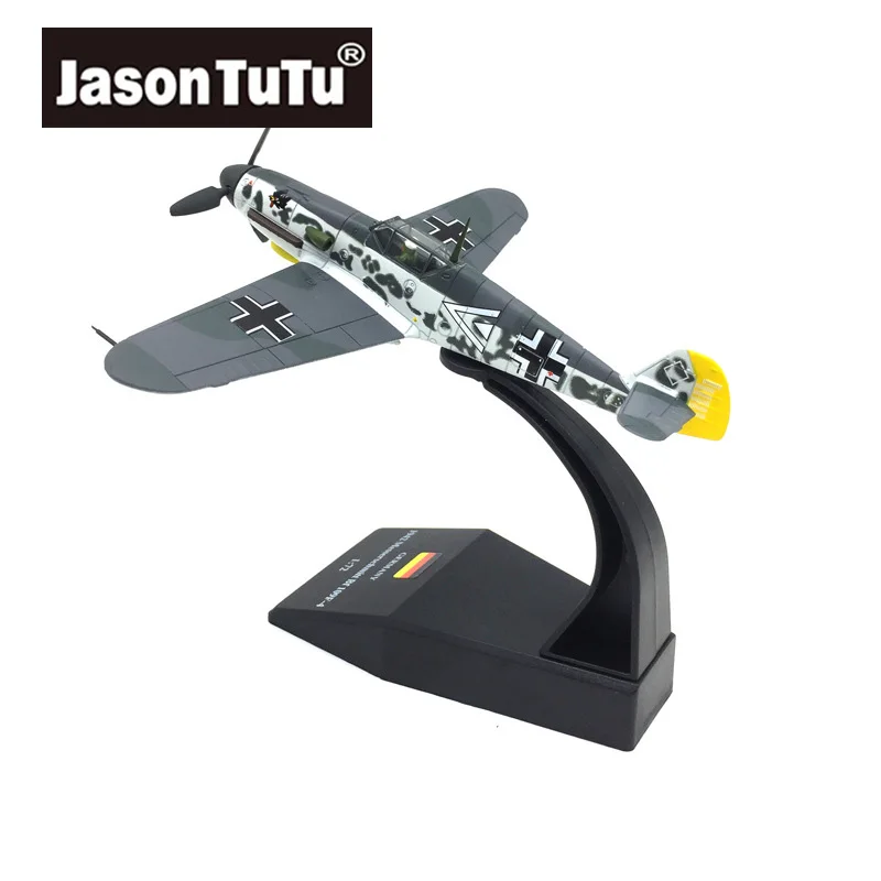 JASON TUTU 1/72 Scale German World War II Fighter BF109 Plane Diecast Metal Military Aircraft Model Collection Drop Shipping