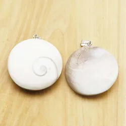 Natural Semiprecious Stone Sun Shell Raw Stone Small Sun Shell Hard Shell Conch Shell Pendant Home Decoration 8PCS Free Shipping