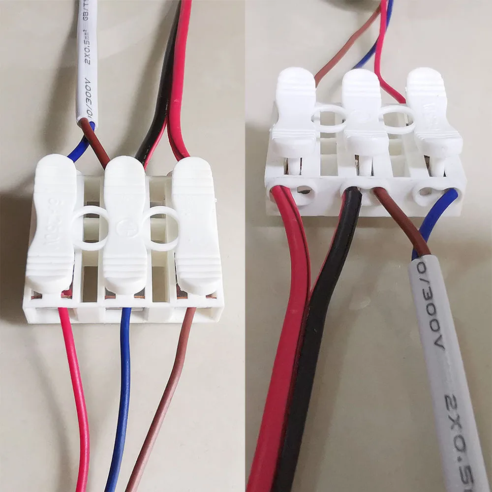 5pcs Wire Connectors 2/3 Pins Cable Terminals Splice Conductor Lead Nut Linker for quick connection